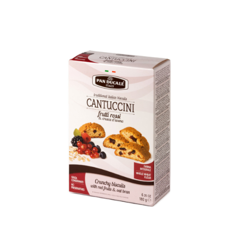 PAN DUCALE CIASTKA CANTUCCINI CZERWONE OWOCE 180g