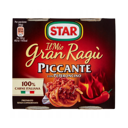 STAR GRANRAGU PICCANTE 2x180g