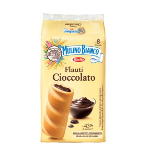 MULINO BIANCO CIASTKA FLAUTI CIOCIOLATO 280g