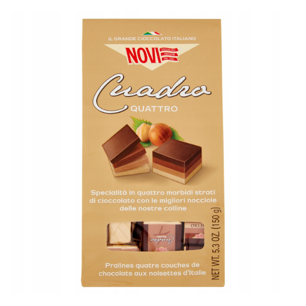 NOVI PRALINY CUADRO QUATRO 150g